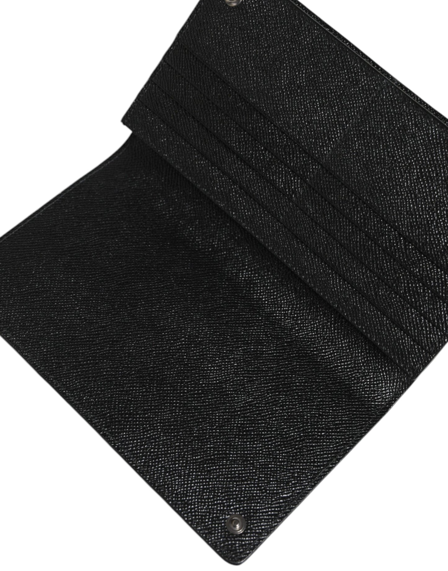 Dolce &amp; Gabbana – Umhängetasche aus Leder mit zweifachem Kartenfach und Leopardenmuster in Schwarz und Grau