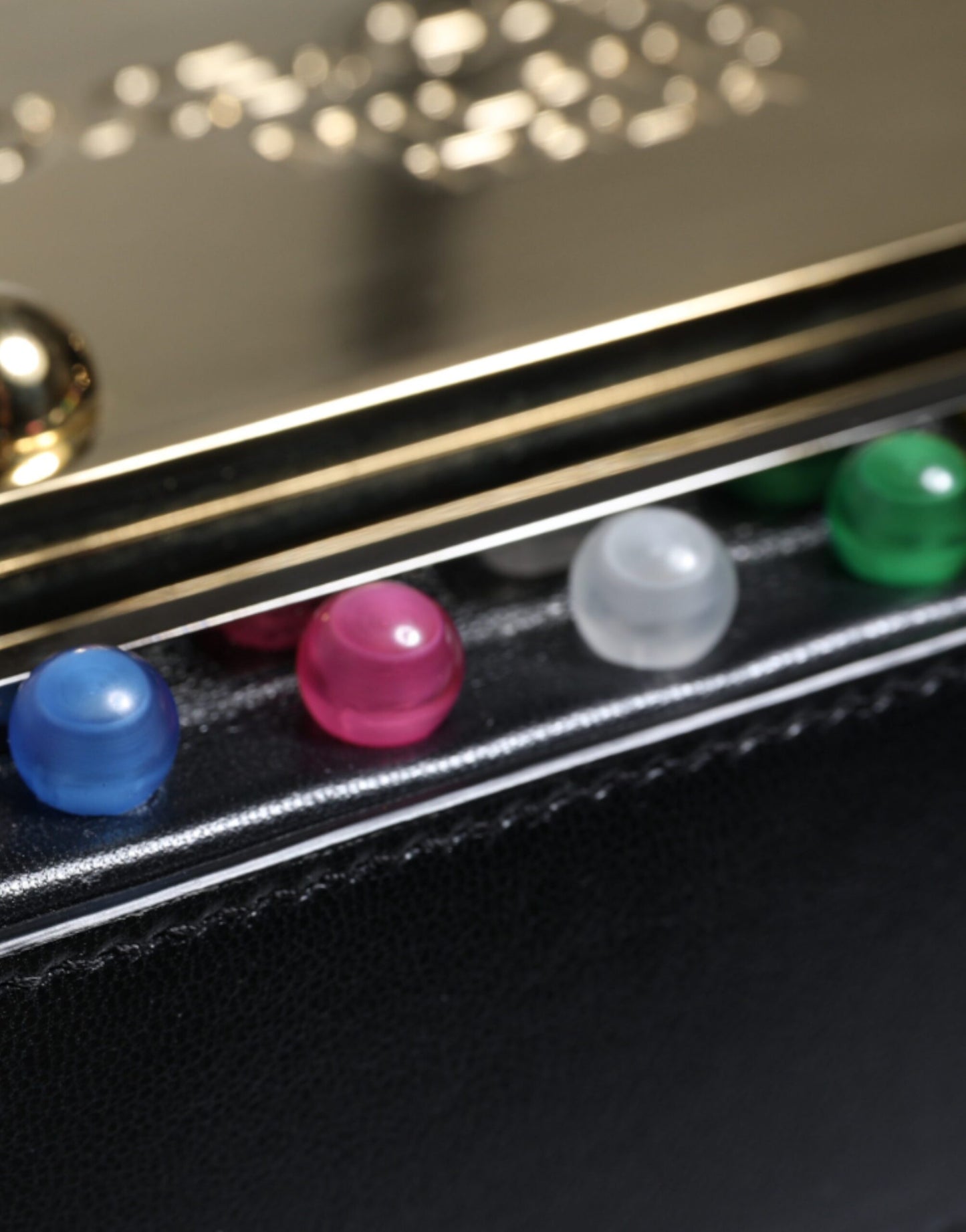 Dolce &amp; Gabbana – Gürteltasche mit LED-Logo aus schwarzem Leder