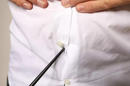 قميص دولتشي آند غابانا الرسمي من القطن البوبلين باللون الأبيض