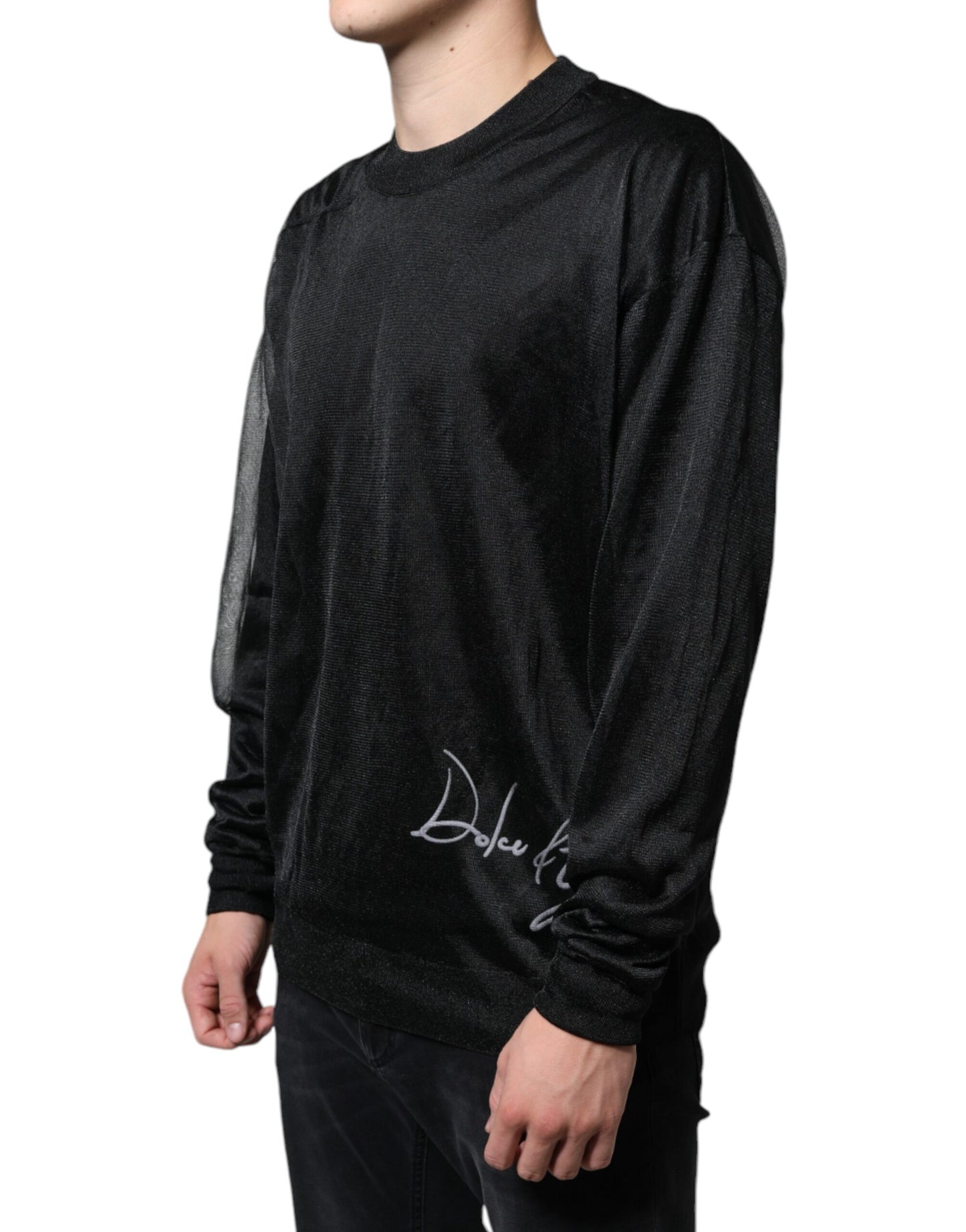Dolce &amp; Gabbana Schwarzer Polyester-Pullover
