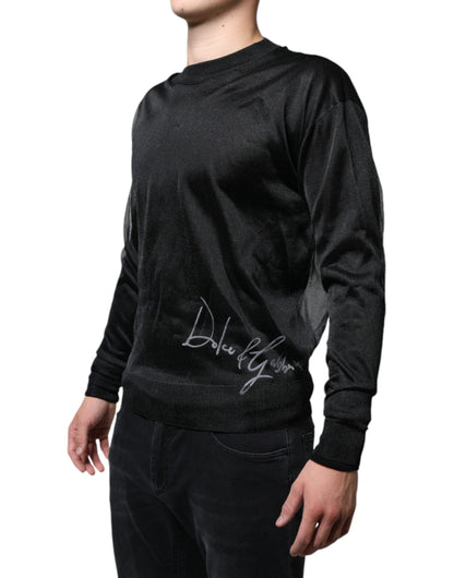 Dolce &amp; Gabbana Schwarzer Polyester-Pullover