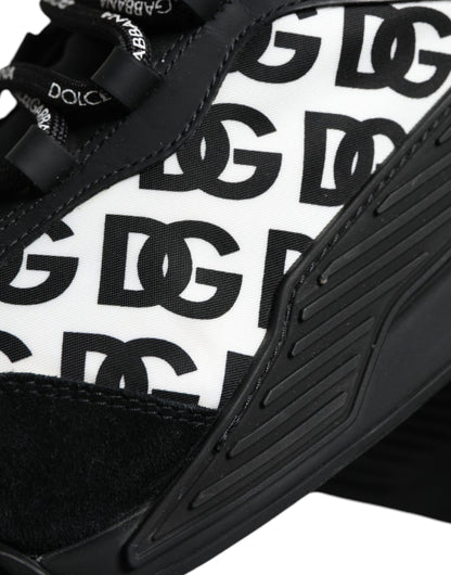 Dolce &amp; Gabbana – Schwarze, niedrige NS1-Sneaker mit Logo und Schnürung