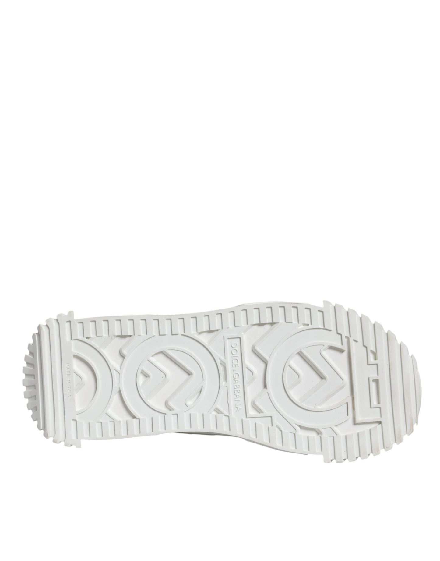 Dolce &amp; Gabbana – Weiße, niedrige Schnürschuhe NS1