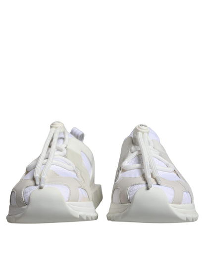 Dolce &amp; Gabbana Sorrento Trekking-Sneakers aus weißem Mesh