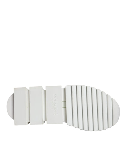 Dolce &amp; Gabbana Sorrento Trekking-Sneakers aus weißem Mesh