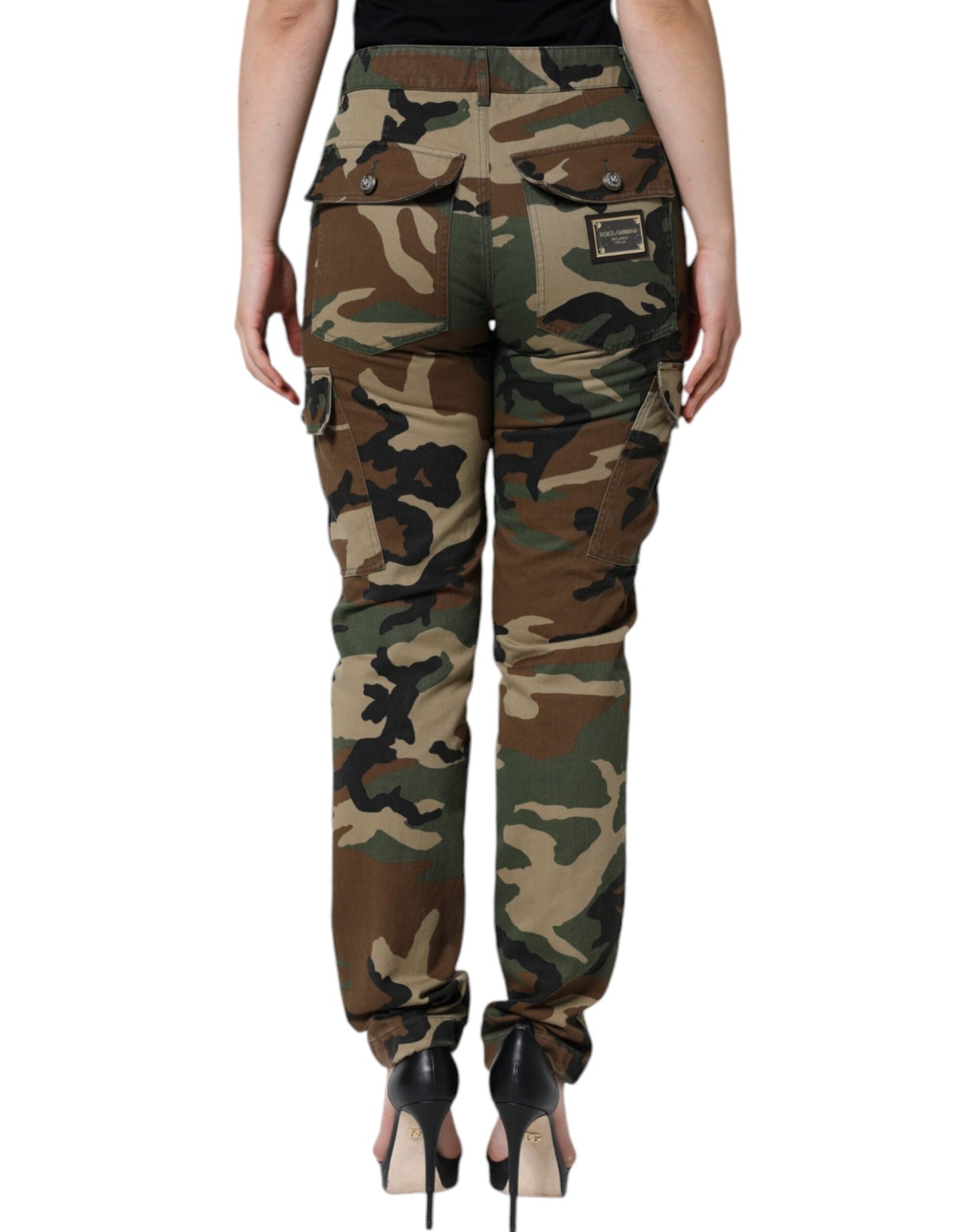 Dolce &amp; Gabbana – Mehrfarbige Cargohose mit Camouflage-Muster