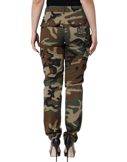Dolce &amp; Gabbana – Mehrfarbige Cargohose mit Camouflage-Muster