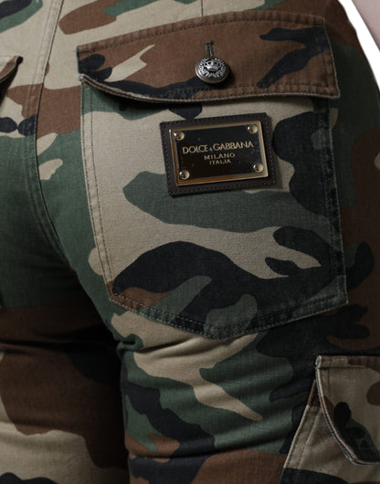 Dolce &amp; Gabbana – Mehrfarbige Cargohose mit Camouflage-Muster
