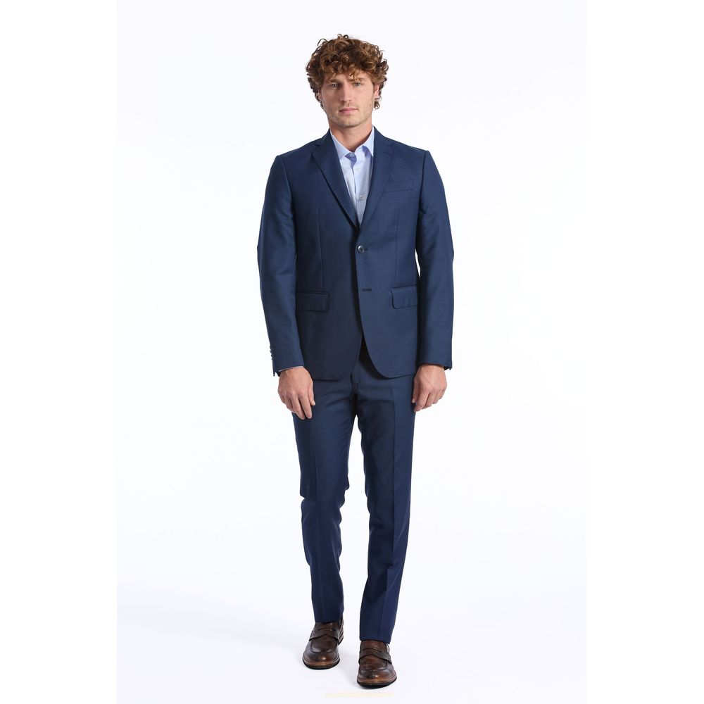 Baldinini Trend Blauer Wollblazer für Herren