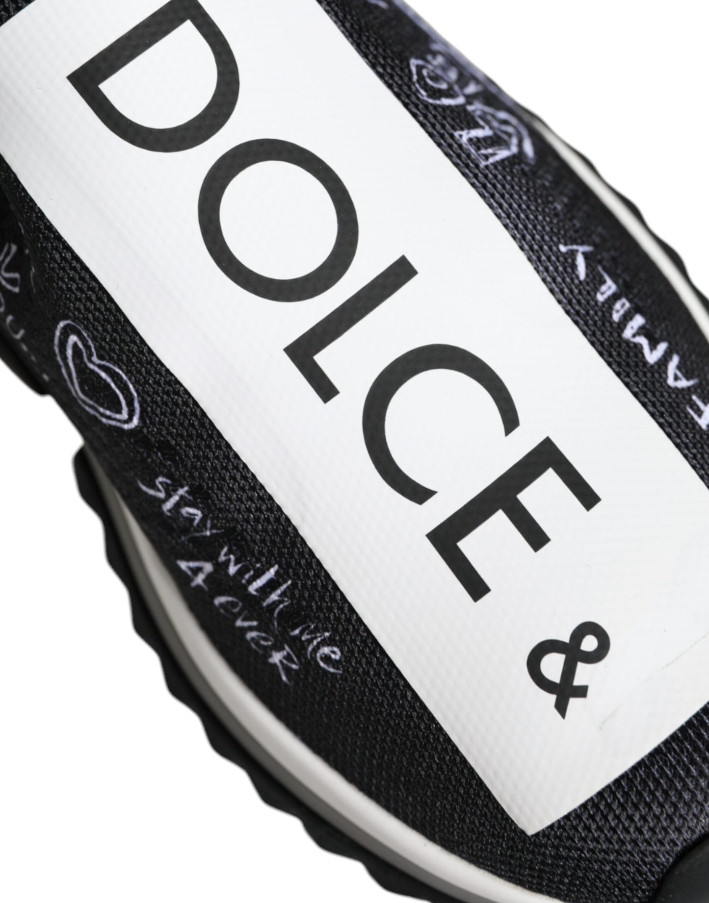 Dolce &amp; Gabbana Schwarz Weiß Sorrento Low Top Sneakers Schuhe