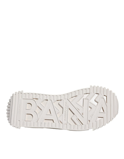 Dolce &amp; Gabbana Weiße Spitze NS1 Low Top Sneaker Sportschuhe