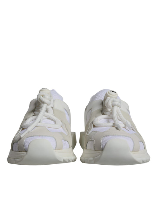 Dolce &amp; Gabbana Sorrento Trekking-Sneakers aus weißem Mesh