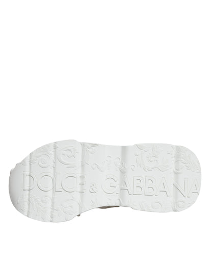 حذاء سنيكرز دولتشي آند غابانا دايماستر أبيض محبوك