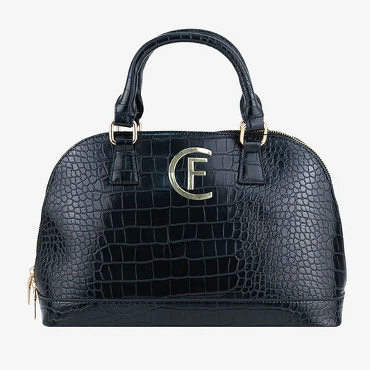 CRISTINAEFFE Schwarze Kunstleder Damen Handtasche