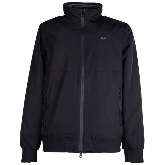 La Martina Black Polyester Men's Jacket