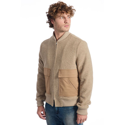 Roberto Pepe Luxus Beige Wolljacke für Herren