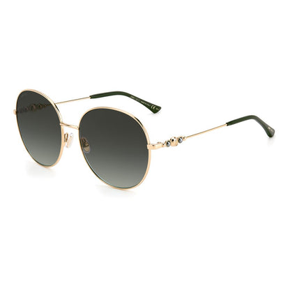 Jimmy Choo Grüne Sonnenbrille aus Edelstahl