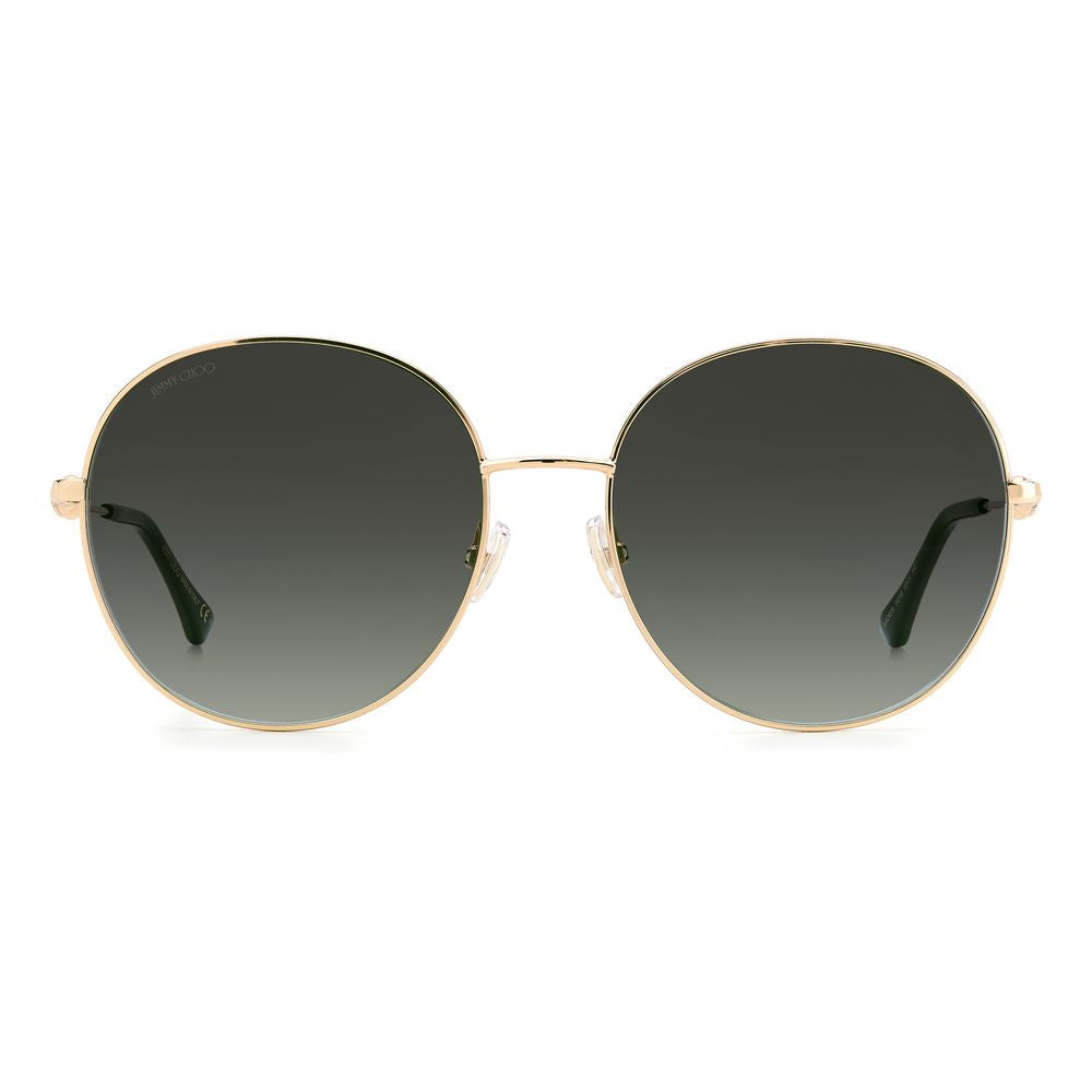 Jimmy Choo Grüne Sonnenbrille aus Edelstahl