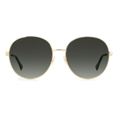 Jimmy Choo Grüne Sonnenbrille aus Edelstahl