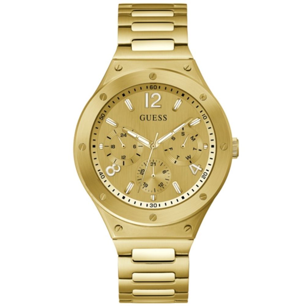 Guess Goldfarbene Edelstahluhr