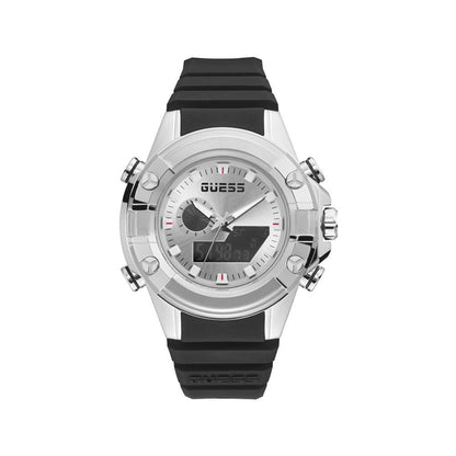 Guess Schwarze Synthetik-Sportuhr
