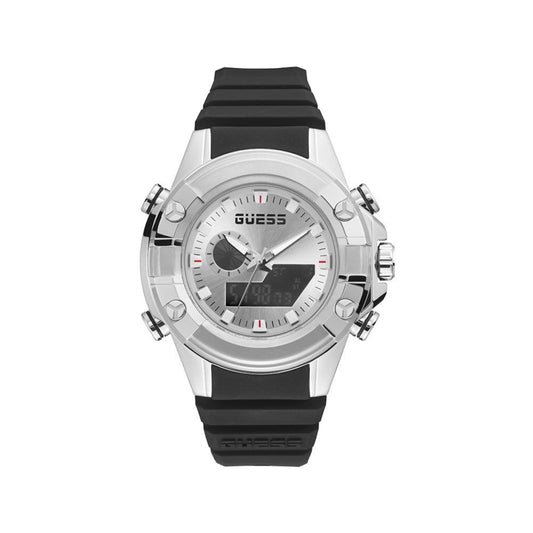 Guess Schwarze Synthetik-Sportuhr