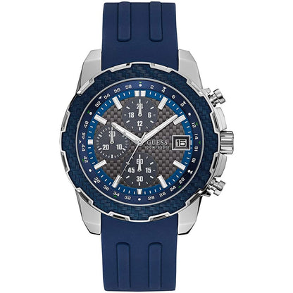 Guess Blaue Gummi-Sportuhr