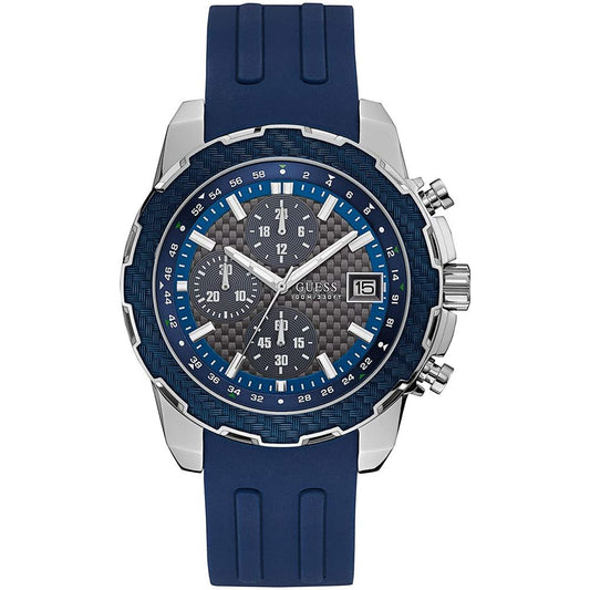 Guess Blaue Gummi-Sportuhr