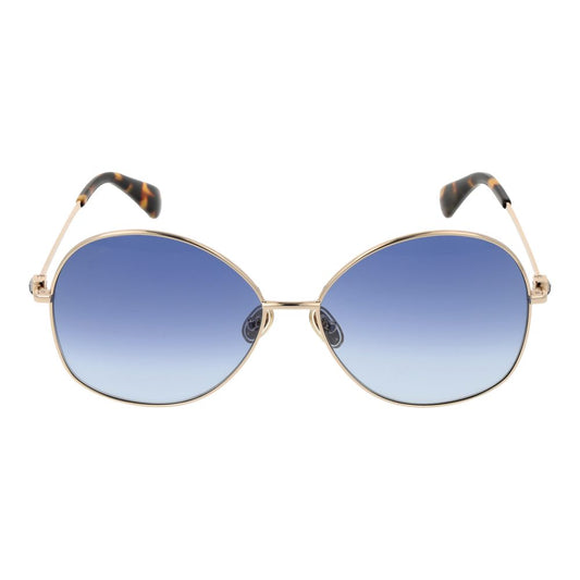 Max Mara Sonnenbrille aus goldfarbenem Metall