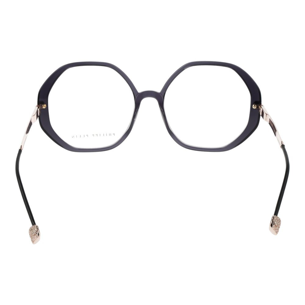 Philipp Plein Brille (Gestell) aus grauem Celluloseacetat