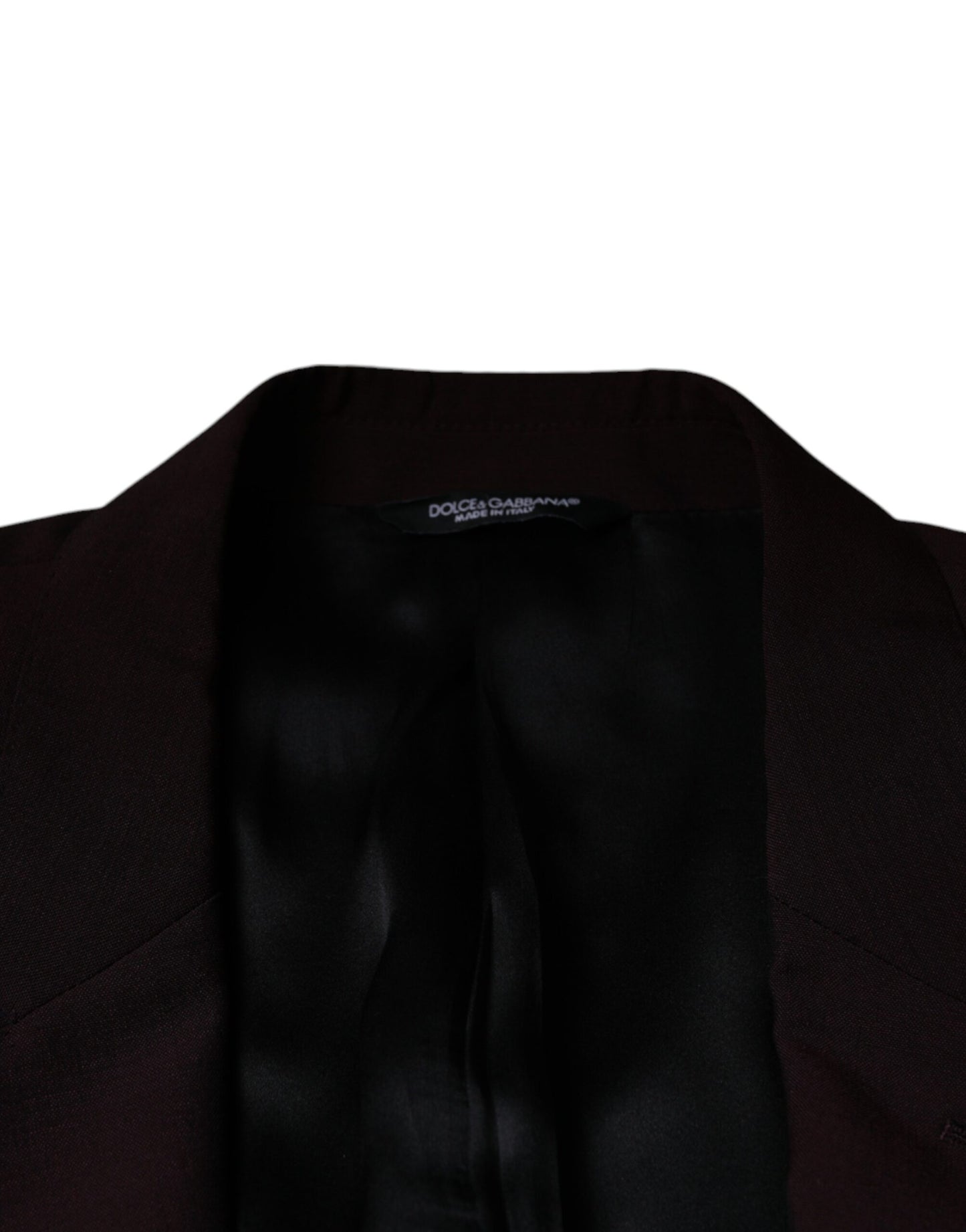 Dolce &amp; Gabbana – Einreihiger Blazer aus Wolle in Bordeaux