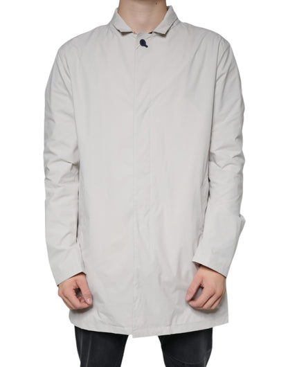 People Of Shibuya Off White Full Zip Coat Herrenjacke