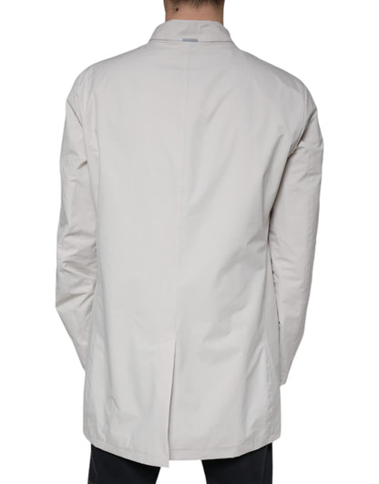 People Of Shibuya Off White Full Zip Coat Herrenjacke