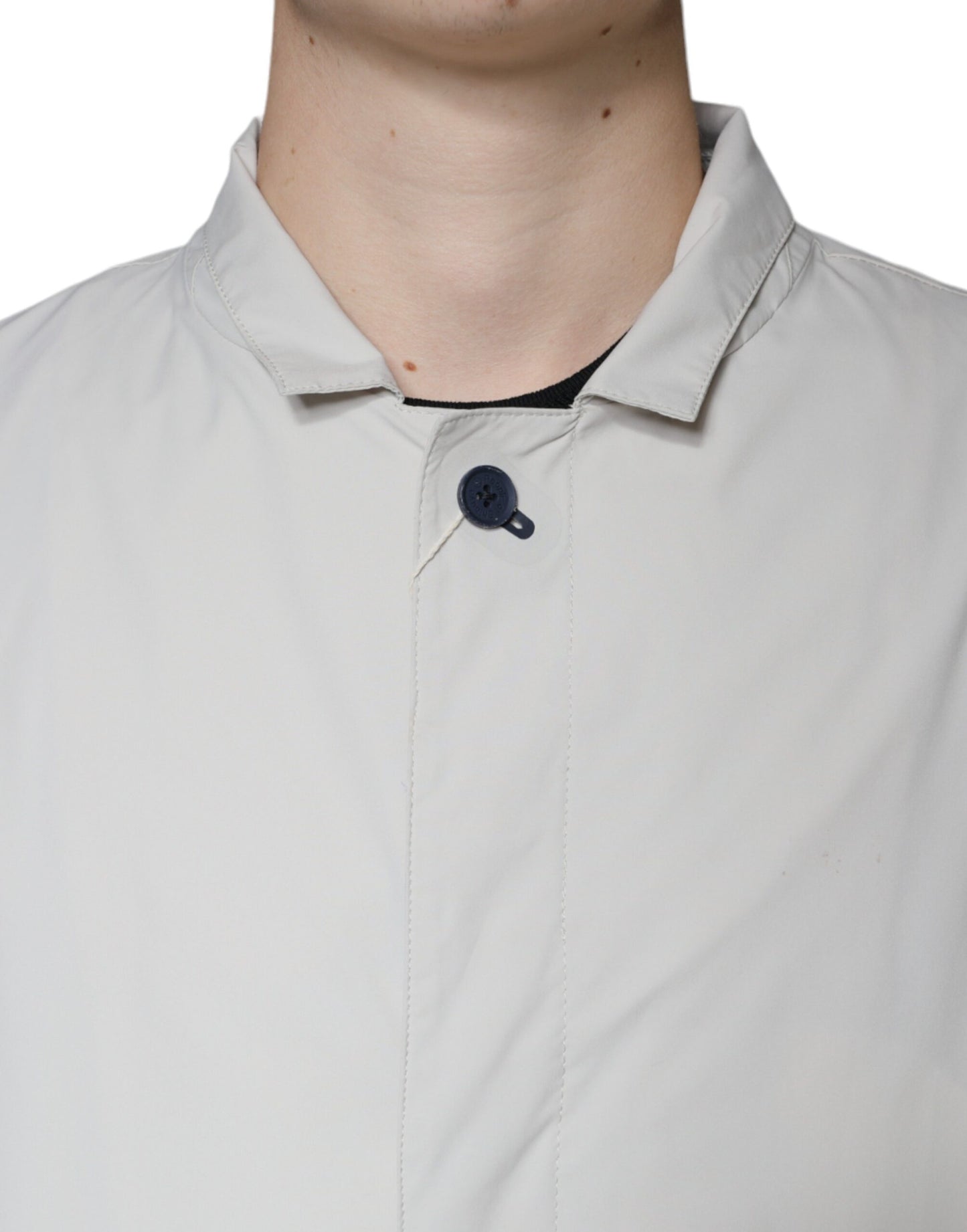 People Of Shibuya Off White Full Zip Coat Herrenjacke