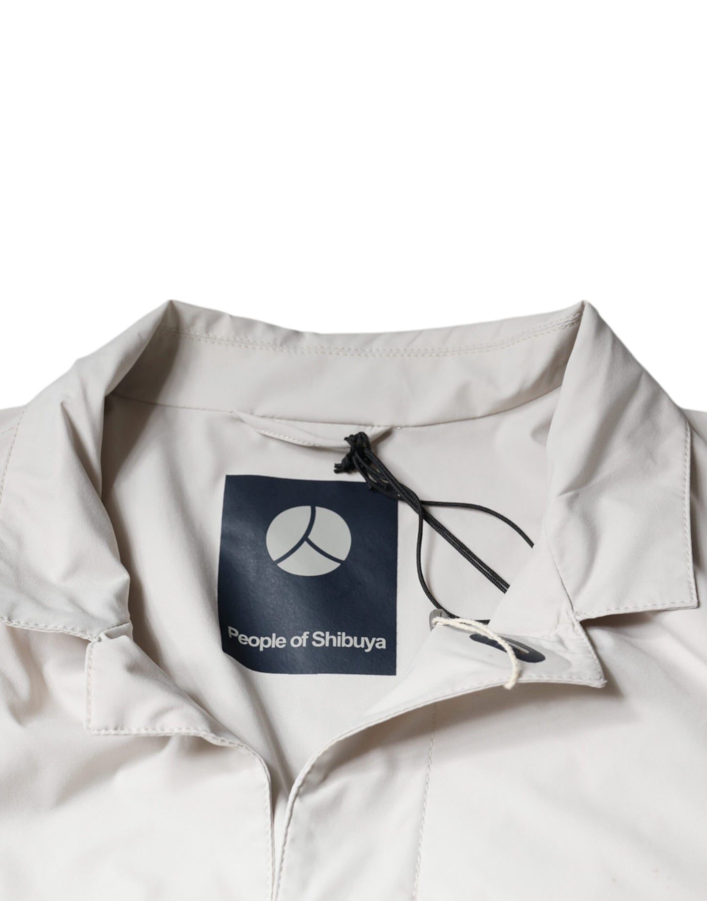 People Of Shibuya Off White Full Zip Coat Herrenjacke