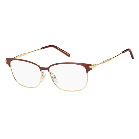 Marc Jacobs Burgunderfarbene Metallbrille (Gestell)