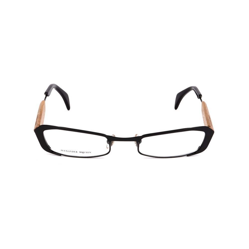 Alexander McQueen Schwarze Metallbrille (Gestell)