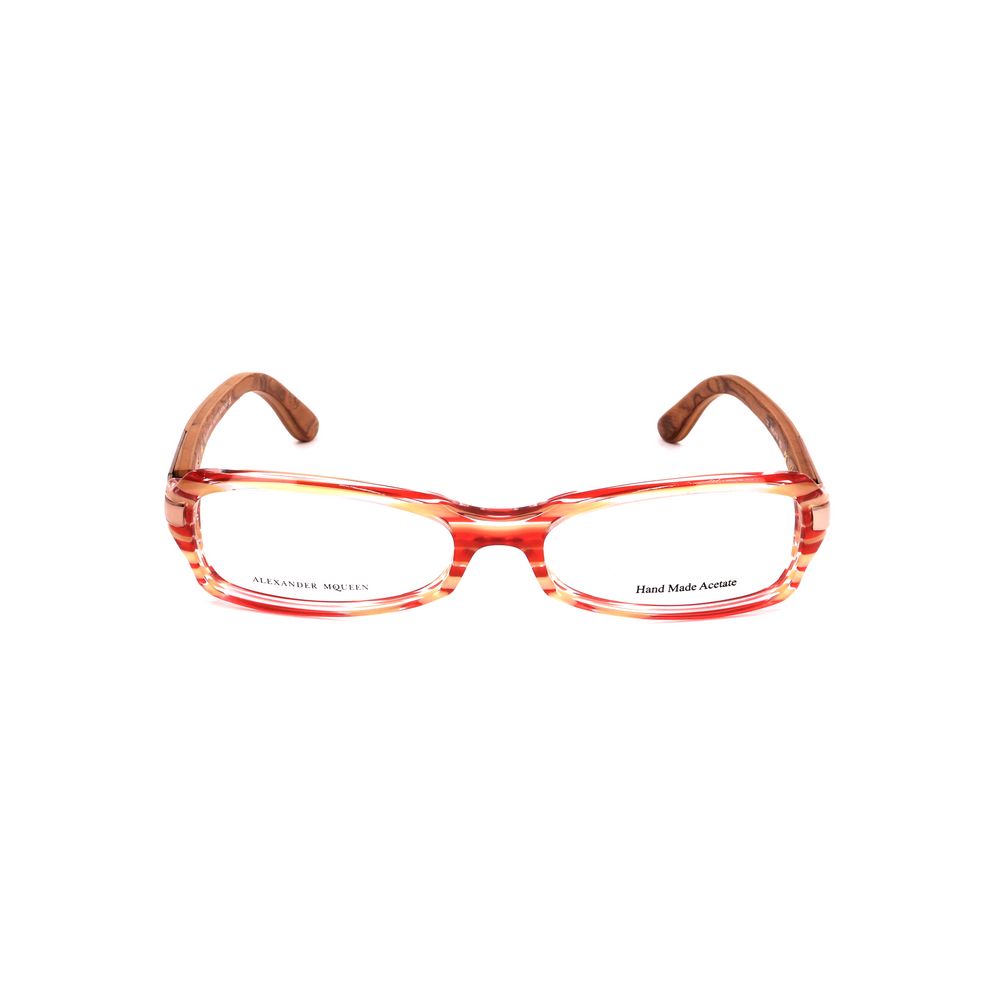 Alexander McQueen Rote Acetat-Brille (Gestell)