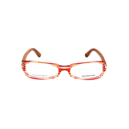 Alexander McQueen Rote Acetat-Brille (Gestell)