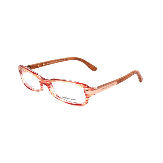 Alexander McQueen Rote Acetat-Brille (Gestell)