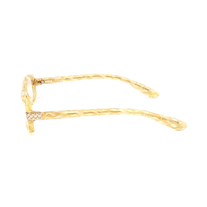 Bottega Veneta Gelbe Acetat-Brille (Gestell)