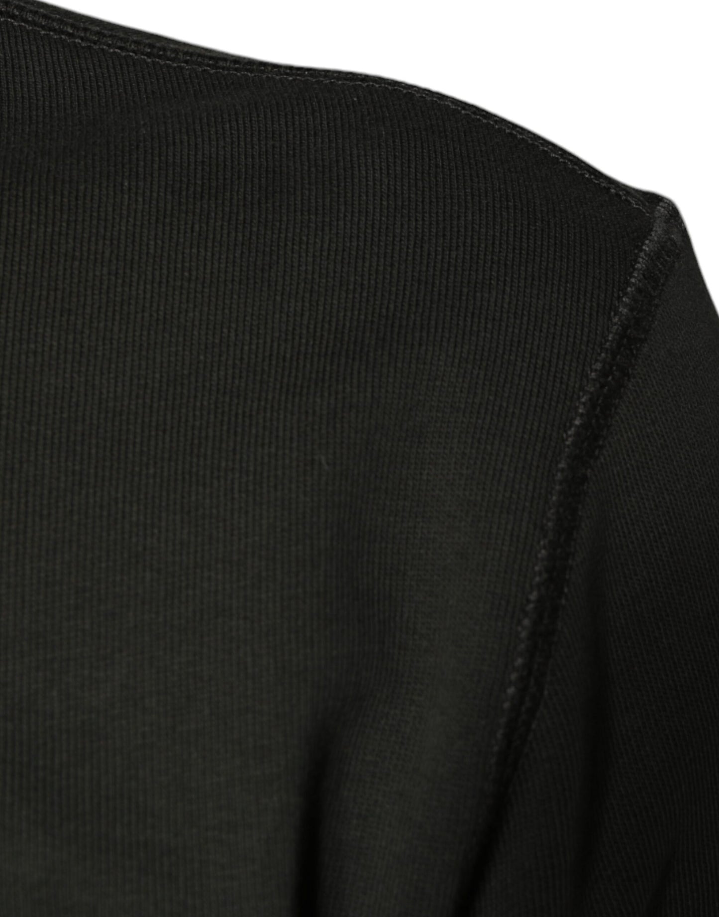 Dolce &amp; Gabbana Armygrüner Pullover mit DG-Krone und Rundhalsausschnitt