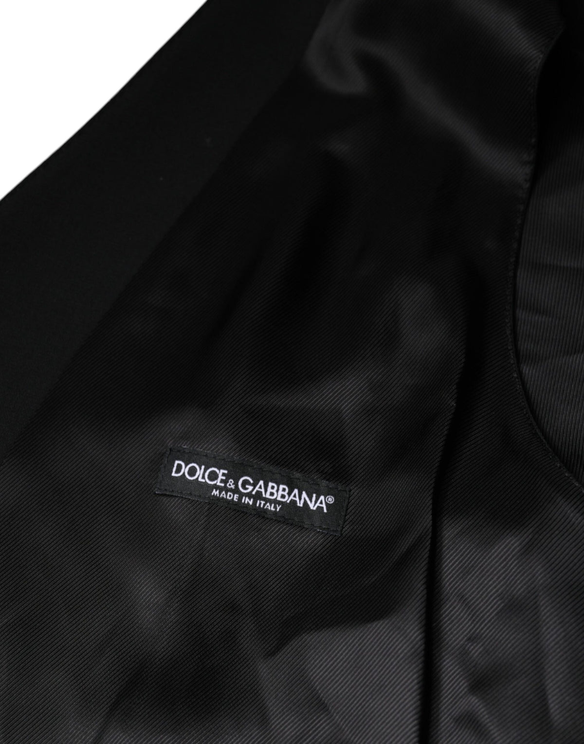 Dolce &amp; Gabbana Schwarze Weste aus Wolle für formelle Anlässe für Herren