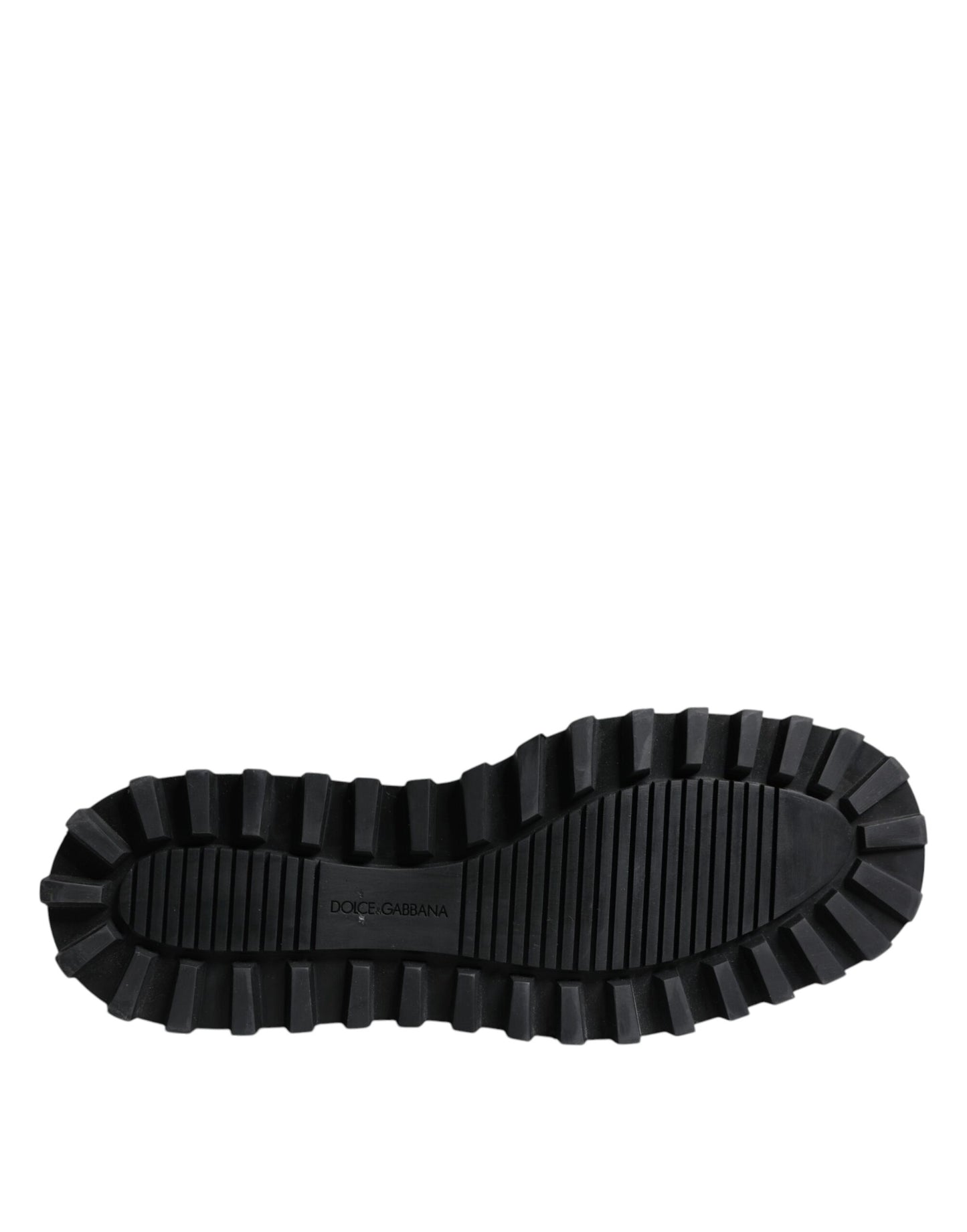 Dolce &amp; Gabbana – Bronzefarbene, gepolsterte Schnürstiefel mit halbhoher Wadenhöhe