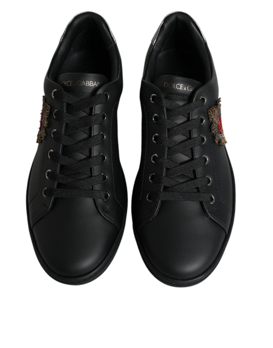 Dolce &amp; Gabbana London Sacred Heart Herren Sneakers Schwarz