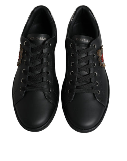 Dolce &amp; Gabbana London Sacred Heart Herren Sneakers Schwarz