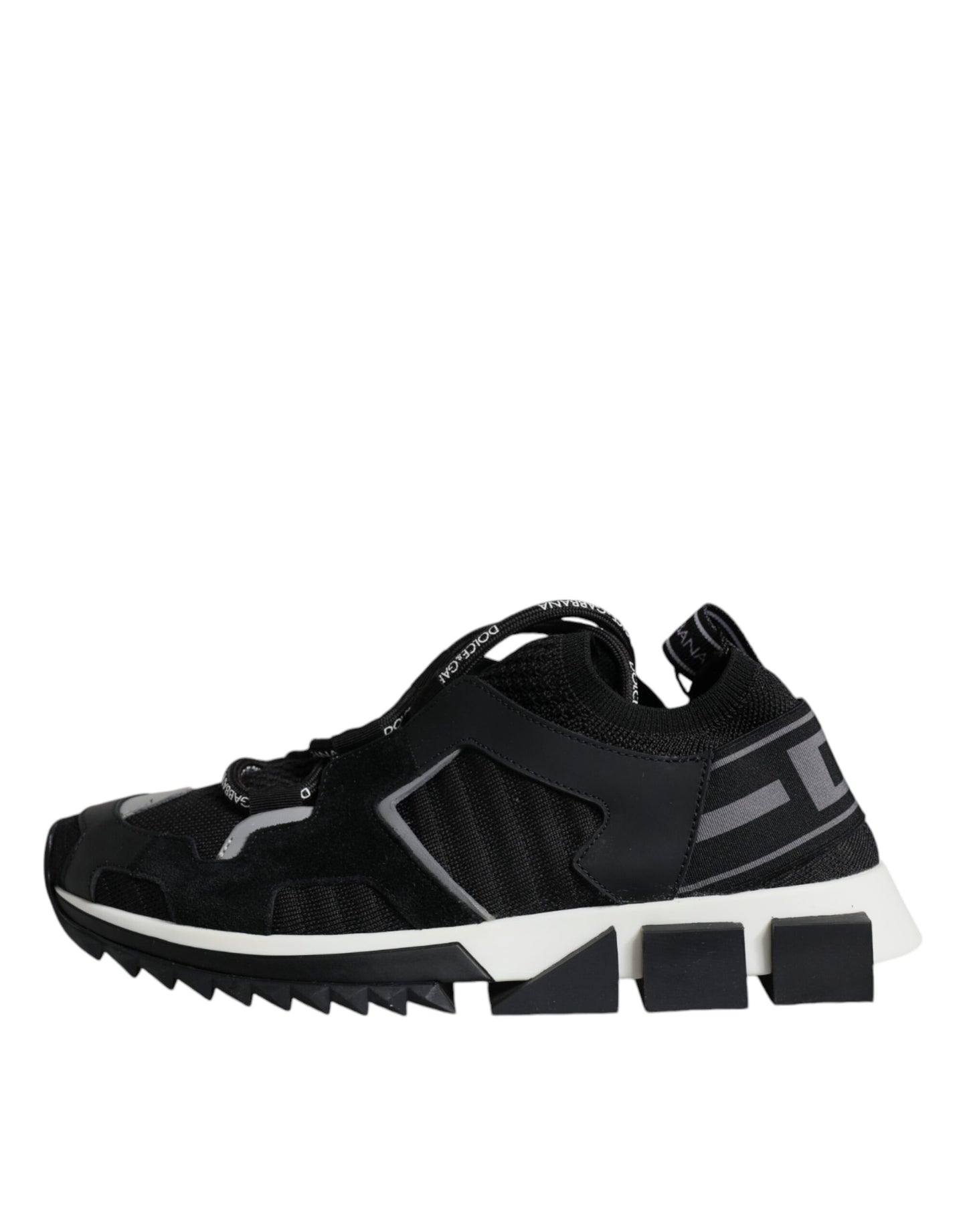 Dolce &amp; Gabbana Sorrento Trekking-Sneakers aus schwarzem Mesh