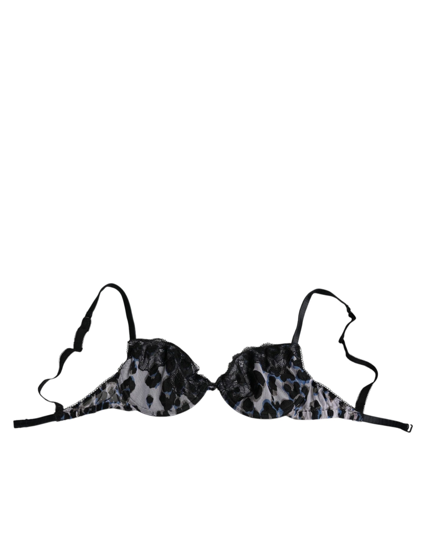 Roberto Cavalli – Push-Up-Reggiseno-BH mit Leopardenmuster in Weiß