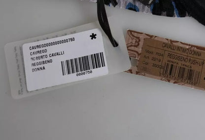 Roberto Cavalli – Push-Up-Reggiseno-BH mit Leopardenmuster in Weiß