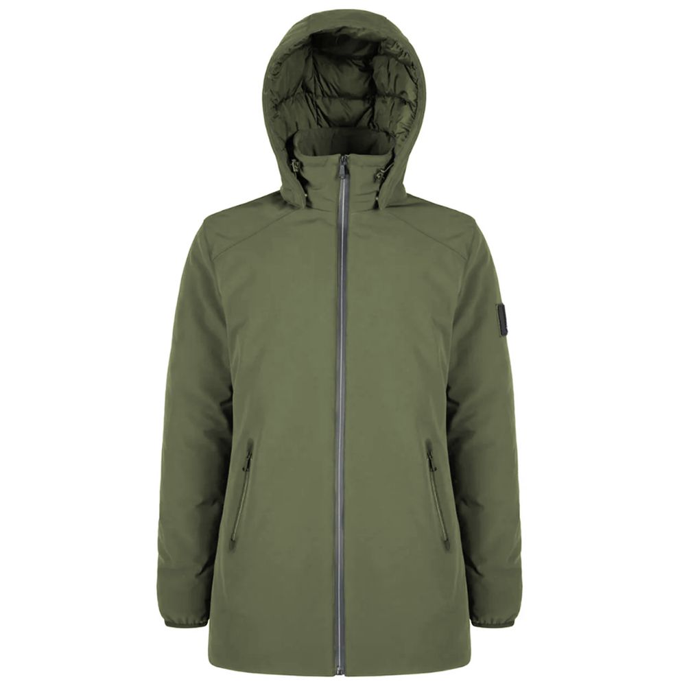Yes Zee Grüne Nylon Herrenjacke